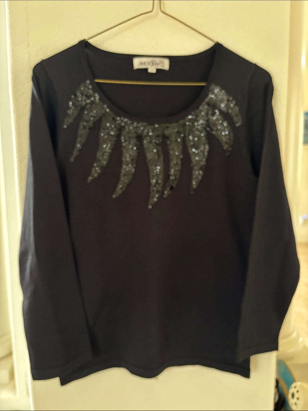 MOEVA Black Knit Top